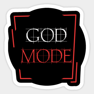 GOD MODE Sticker